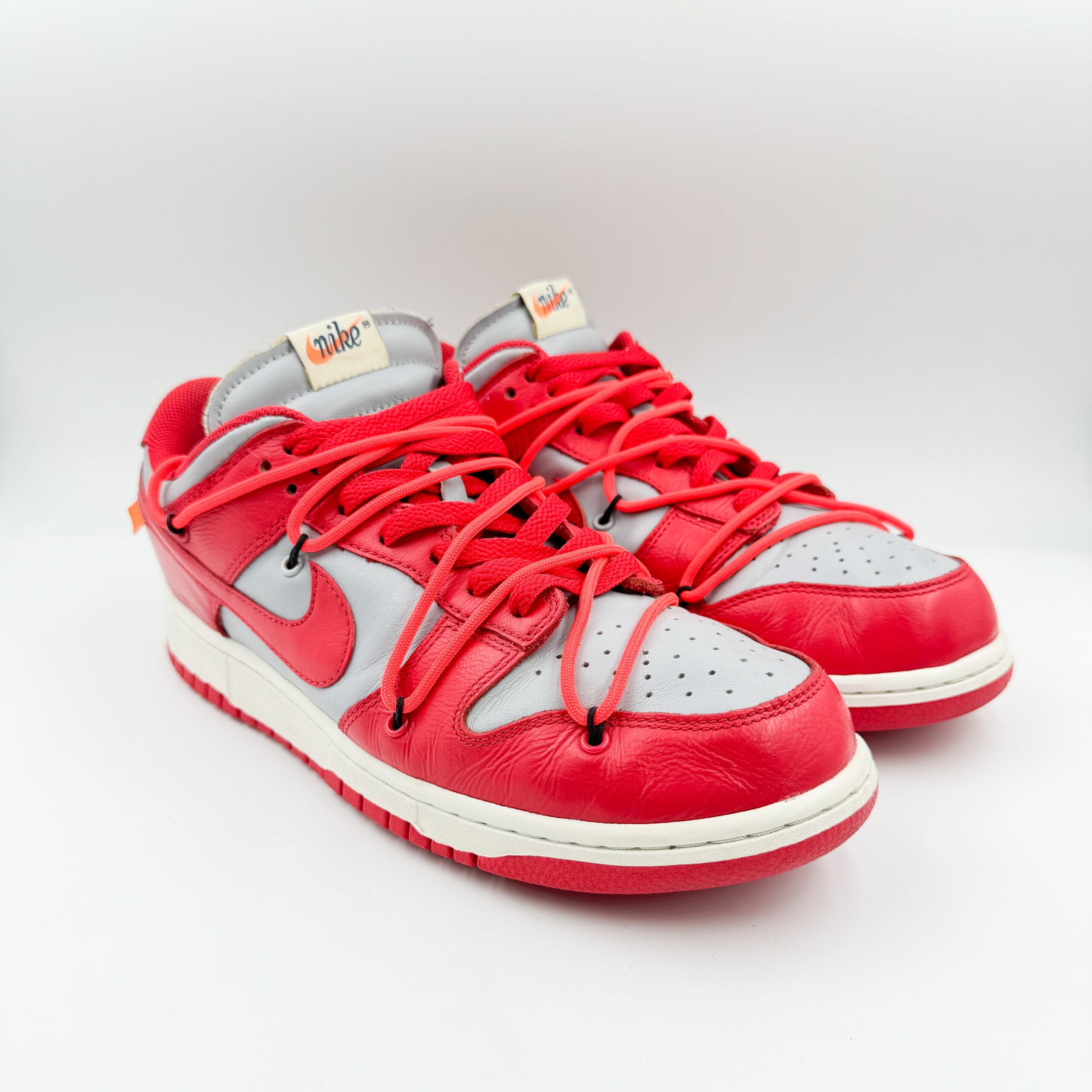 Nike Dunk Low Off-White University Red – Image 5
